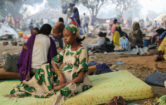 Gravid kvinde i flygtningelejr i Cameroun