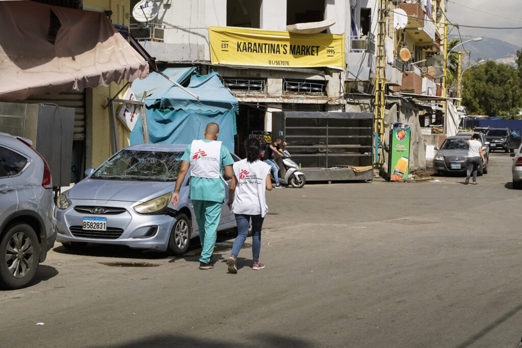 Læger uden Grænser (MSF) hjælper efter eksplosionen i Beirut