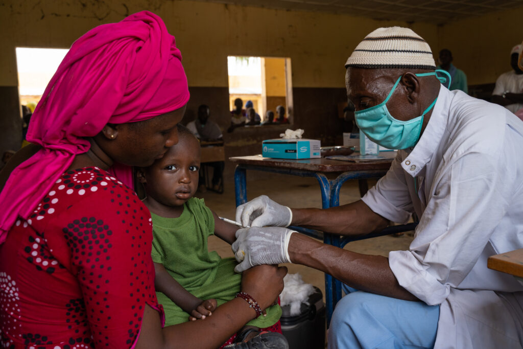 Vaccination mod mæslinger i Mali