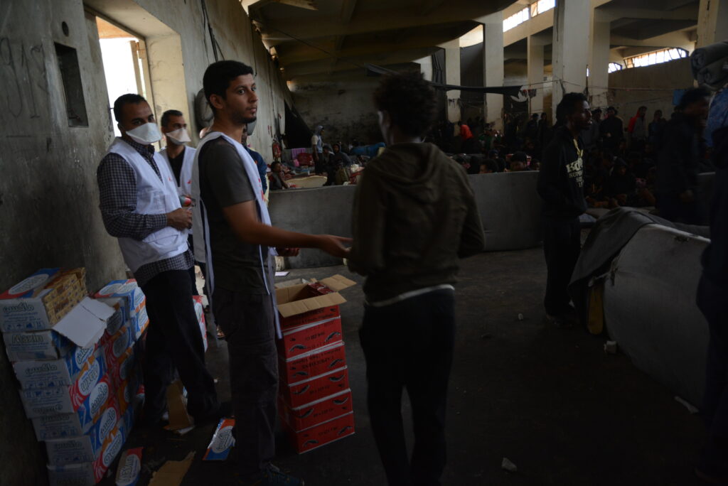 Detentionscentre flygtninge i Libyen