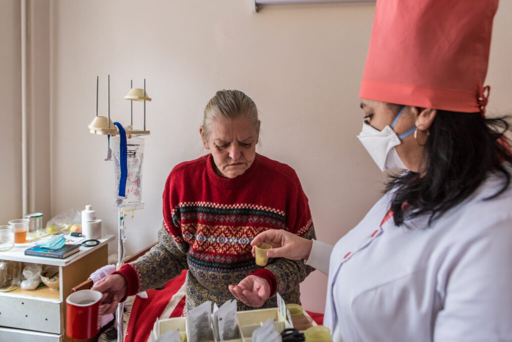 Patienter med tuberkulose i Ukraine