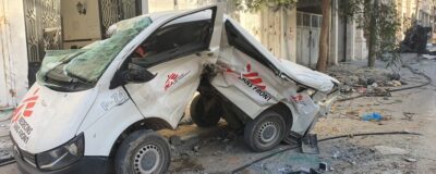On 20 November, five MSF vehicles parked in front of our clinic in Gaza city were destroyed by the intervention of the Israeli forces - Palestinian Territories