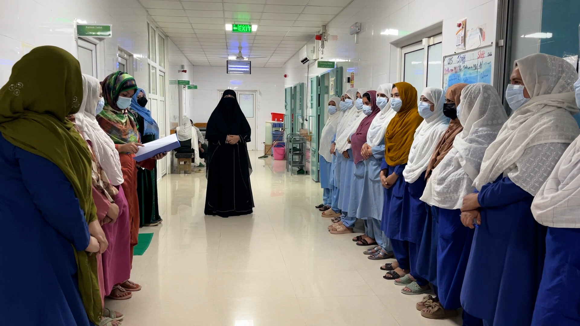 Maryam Saidy, MSF midwife activity manager in Khost maternity hospital, is responsible for a team of 150 people, comprising 105 midwives plus midwife - Afghanistan
