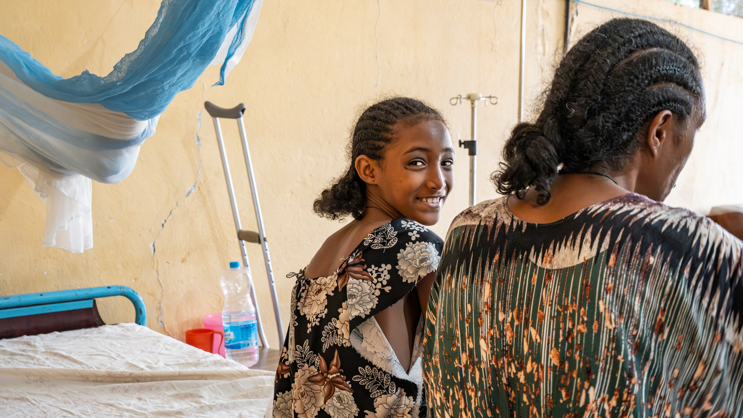 Kasanesh, 12, på kvindeafdelingen på vores behandlingscenter i Abdurafi, Etiopien.
