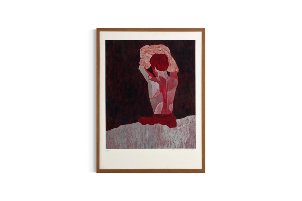 From behind - Giclée kunsttryk efter originalt maleri.